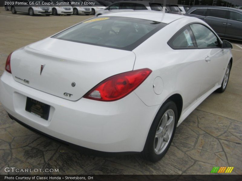 Summit White / Ebony 2009 Pontiac G6 GT Coupe