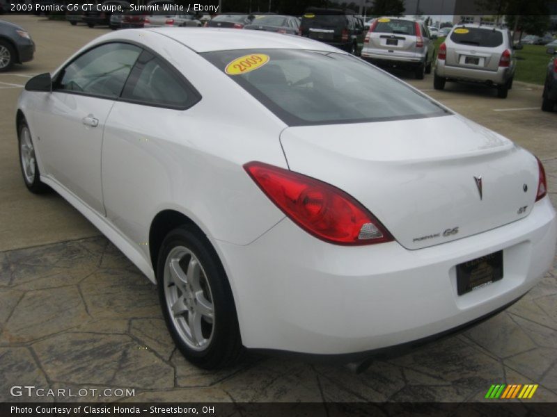 Summit White / Ebony 2009 Pontiac G6 GT Coupe