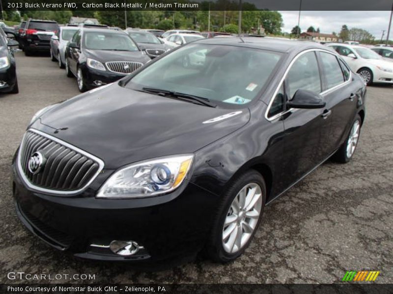 Carbon Black Metallic / Medium Titanium 2013 Buick Verano FWD