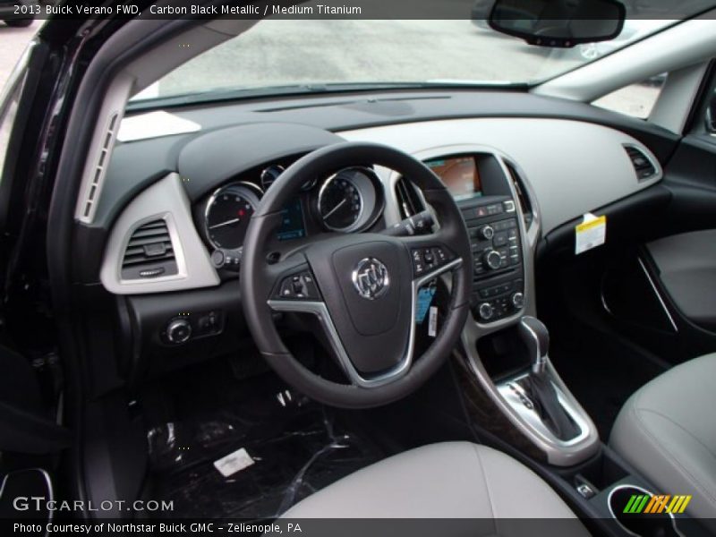 Carbon Black Metallic / Medium Titanium 2013 Buick Verano FWD