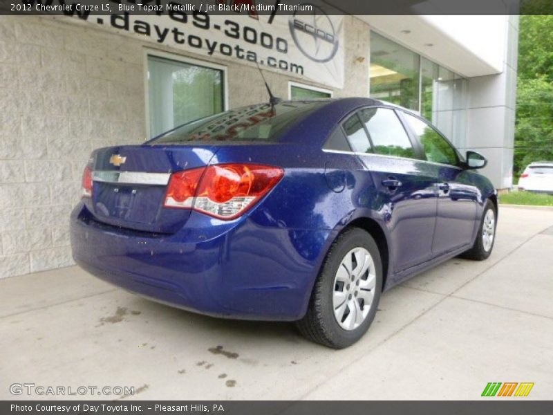 Blue Topaz Metallic / Jet Black/Medium Titanium 2012 Chevrolet Cruze LS