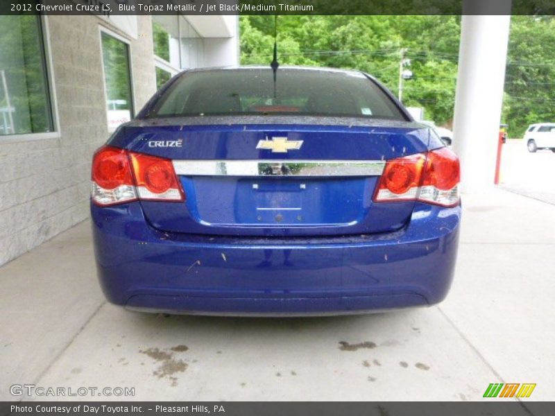 Blue Topaz Metallic / Jet Black/Medium Titanium 2012 Chevrolet Cruze LS