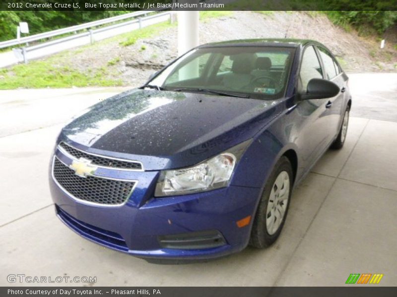 Blue Topaz Metallic / Jet Black/Medium Titanium 2012 Chevrolet Cruze LS