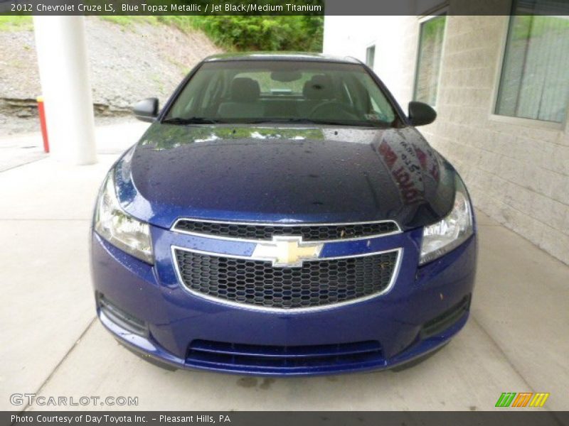 Blue Topaz Metallic / Jet Black/Medium Titanium 2012 Chevrolet Cruze LS