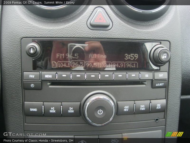 Summit White / Ebony 2009 Pontiac G6 GT Coupe