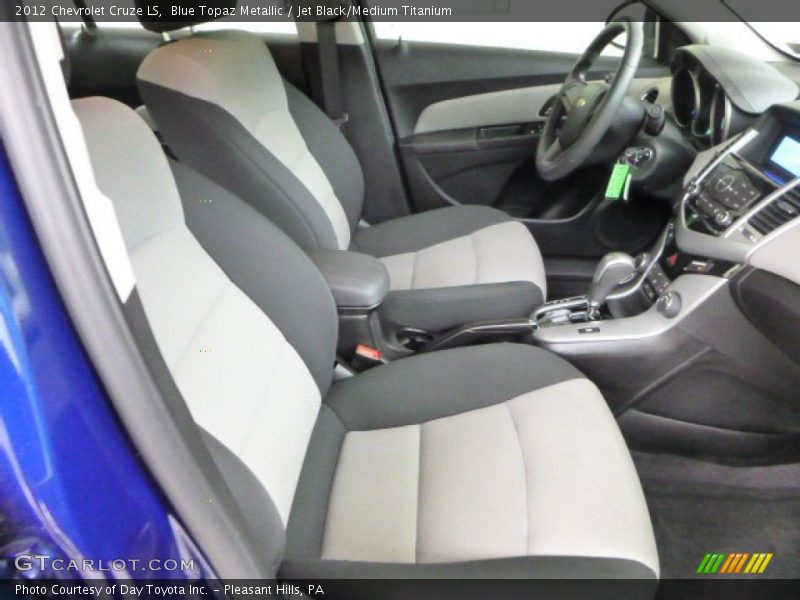 Blue Topaz Metallic / Jet Black/Medium Titanium 2012 Chevrolet Cruze LS