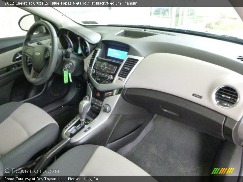 Blue Topaz Metallic / Jet Black/Medium Titanium 2012 Chevrolet Cruze LS