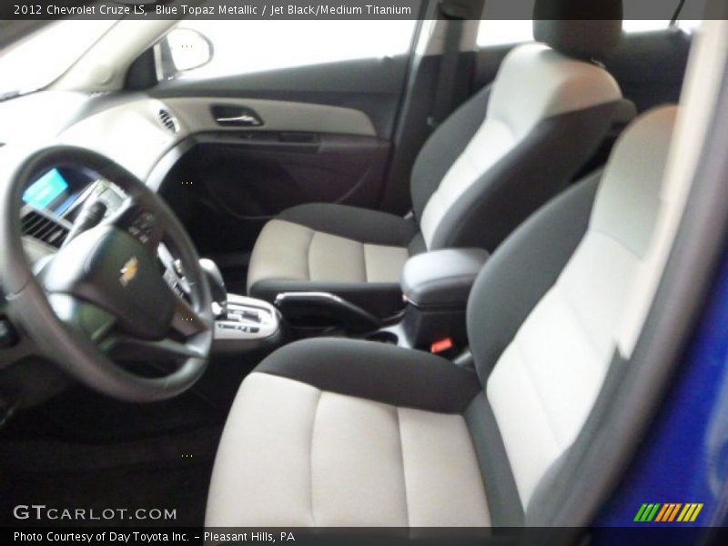 Blue Topaz Metallic / Jet Black/Medium Titanium 2012 Chevrolet Cruze LS