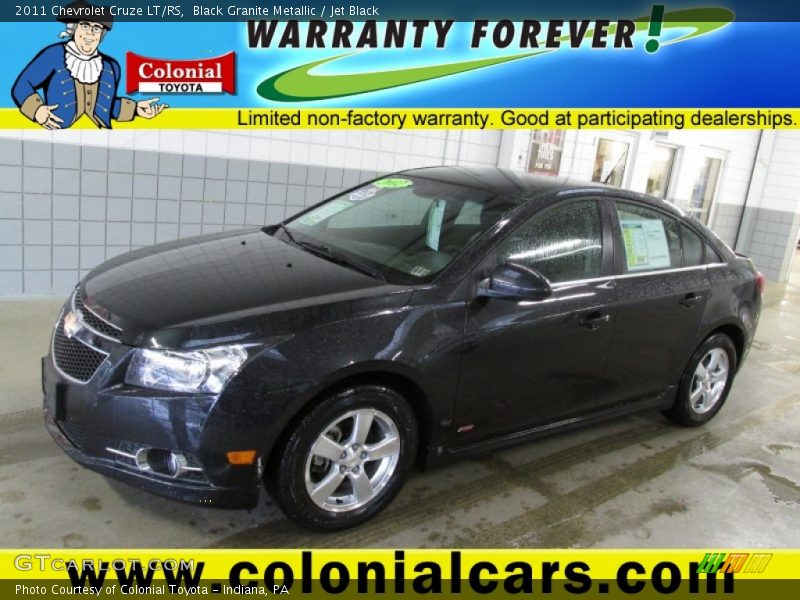 Black Granite Metallic / Jet Black 2011 Chevrolet Cruze LT/RS