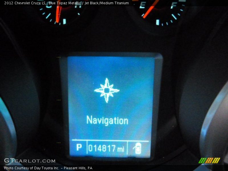 Blue Topaz Metallic / Jet Black/Medium Titanium 2012 Chevrolet Cruze LS