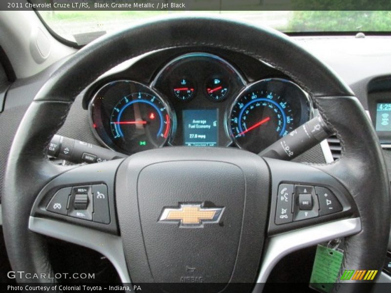 Black Granite Metallic / Jet Black 2011 Chevrolet Cruze LT/RS