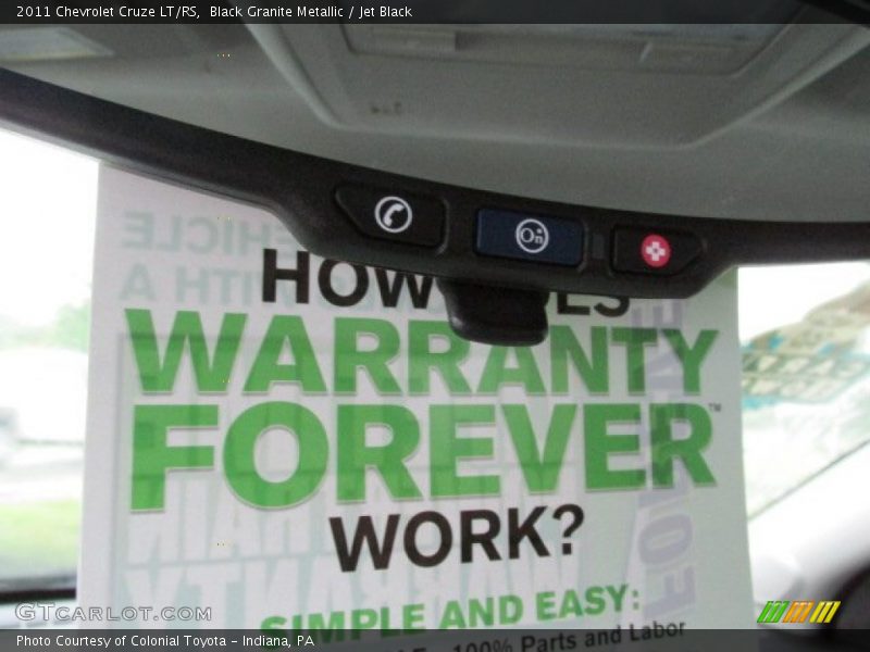 Black Granite Metallic / Jet Black 2011 Chevrolet Cruze LT/RS