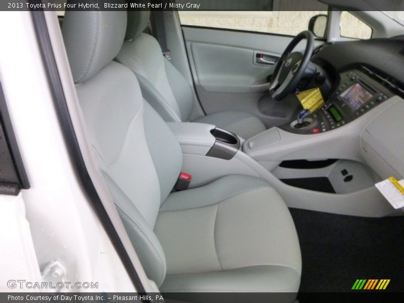 Blizzard White Pearl / Misty Gray 2013 Toyota Prius Four Hybrid
