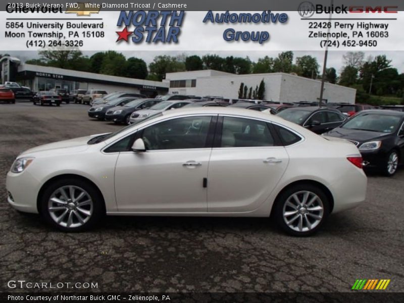 White Diamond Tricoat / Cashmere 2013 Buick Verano FWD
