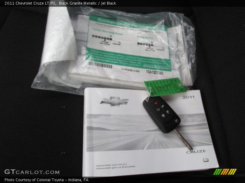Black Granite Metallic / Jet Black 2011 Chevrolet Cruze LT/RS