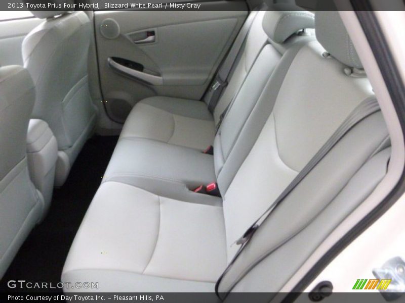 Blizzard White Pearl / Misty Gray 2013 Toyota Prius Four Hybrid