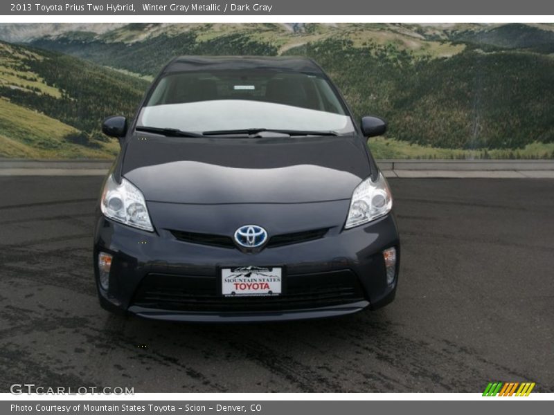 Winter Gray Metallic / Dark Gray 2013 Toyota Prius Two Hybrid