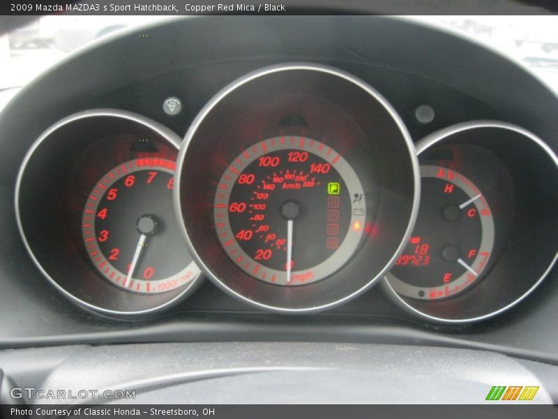 Copper Red Mica / Black 2009 Mazda MAZDA3 s Sport Hatchback