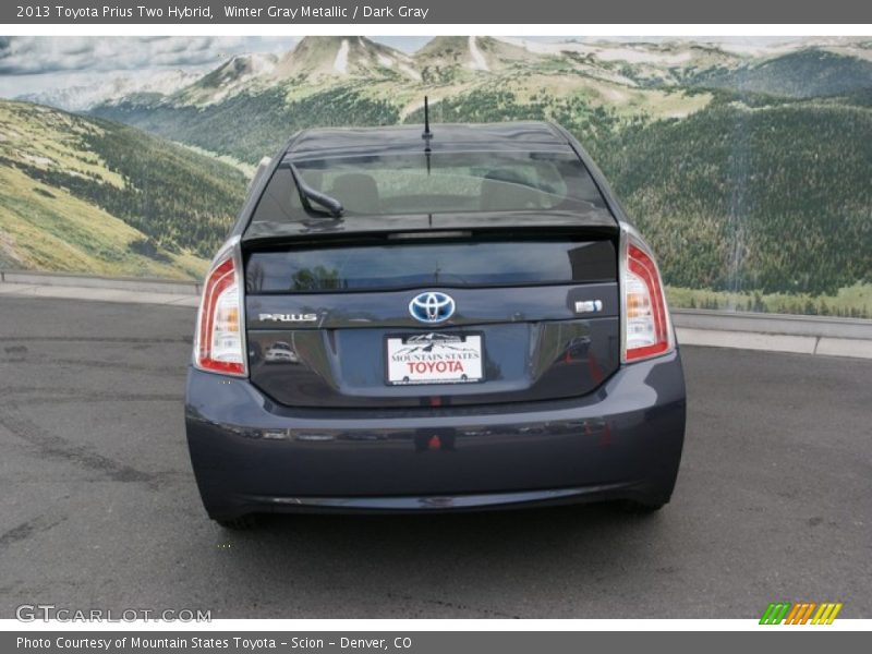 Winter Gray Metallic / Dark Gray 2013 Toyota Prius Two Hybrid