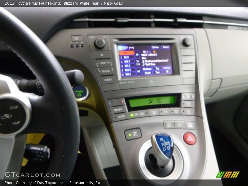 Blizzard White Pearl / Misty Gray 2013 Toyota Prius Four Hybrid