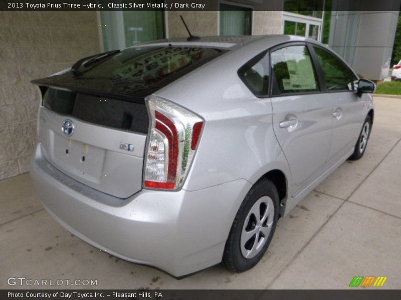 Classic Silver Metallic / Dark Gray 2013 Toyota Prius Three Hybrid