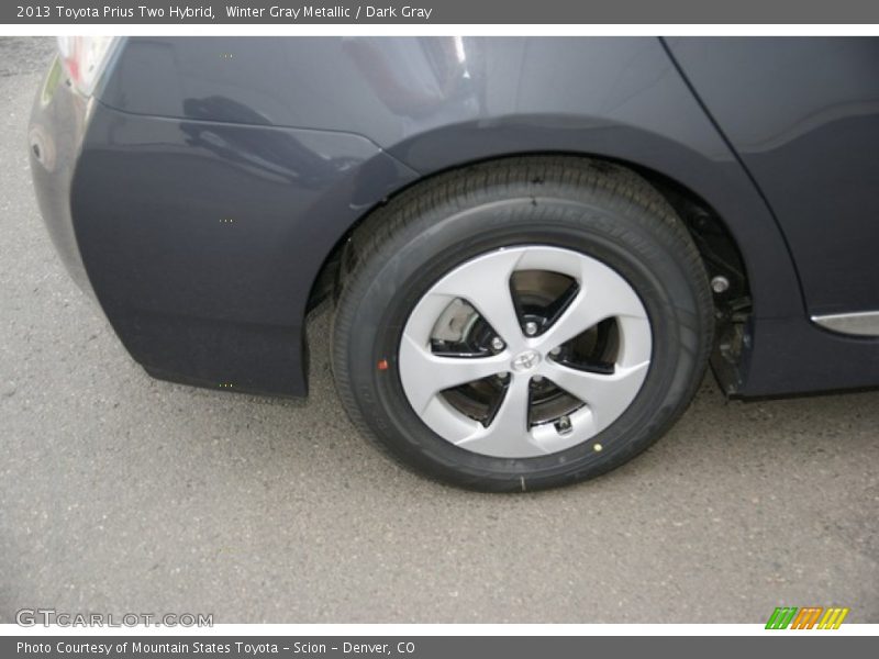 Winter Gray Metallic / Dark Gray 2013 Toyota Prius Two Hybrid