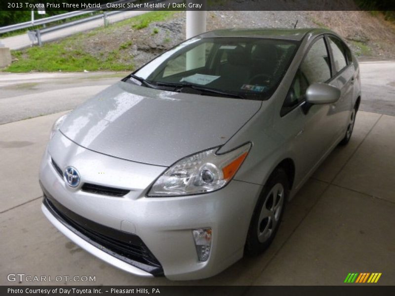 Classic Silver Metallic / Dark Gray 2013 Toyota Prius Three Hybrid