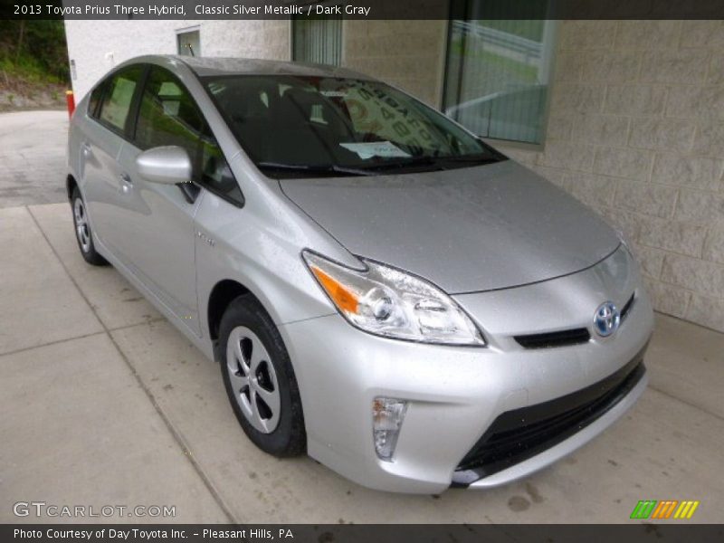 Classic Silver Metallic / Dark Gray 2013 Toyota Prius Three Hybrid