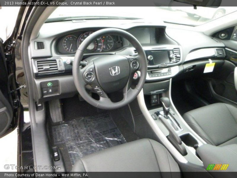 Black Interior - 2013 Accord EX-L V6 Coupe 