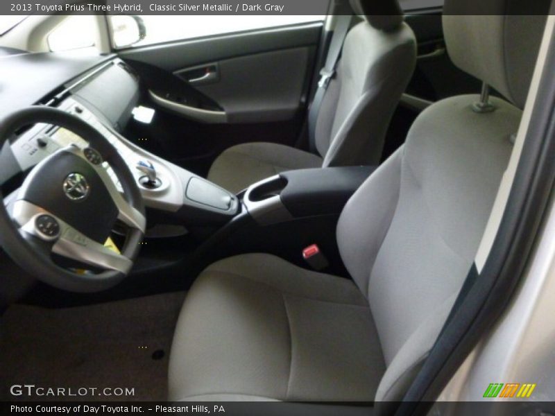 Classic Silver Metallic / Dark Gray 2013 Toyota Prius Three Hybrid