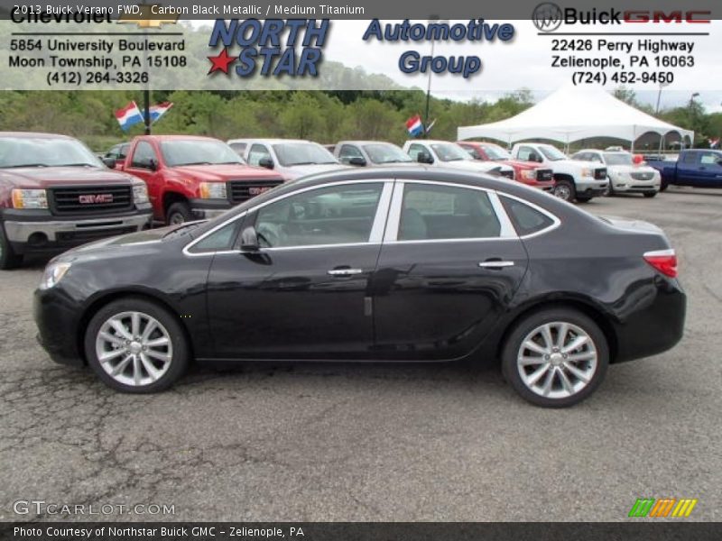 Carbon Black Metallic / Medium Titanium 2013 Buick Verano FWD