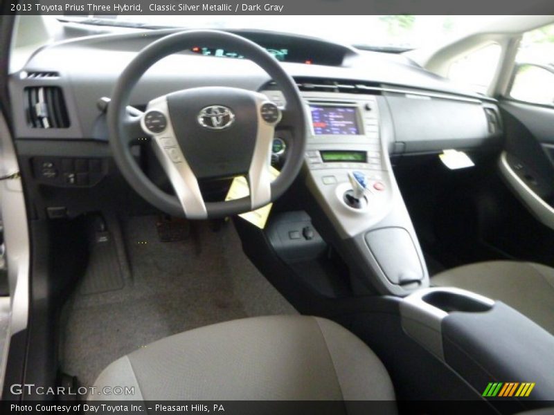 Classic Silver Metallic / Dark Gray 2013 Toyota Prius Three Hybrid