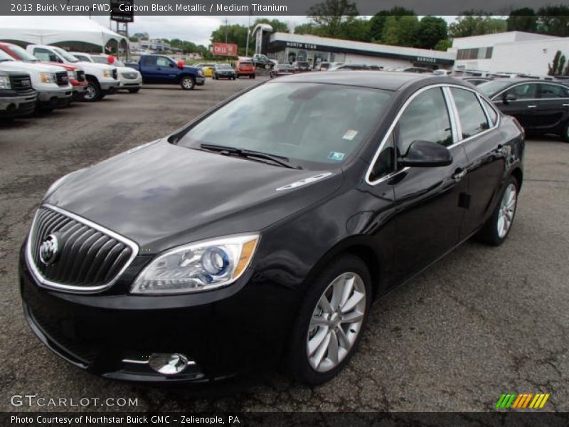 Carbon Black Metallic / Medium Titanium 2013 Buick Verano FWD