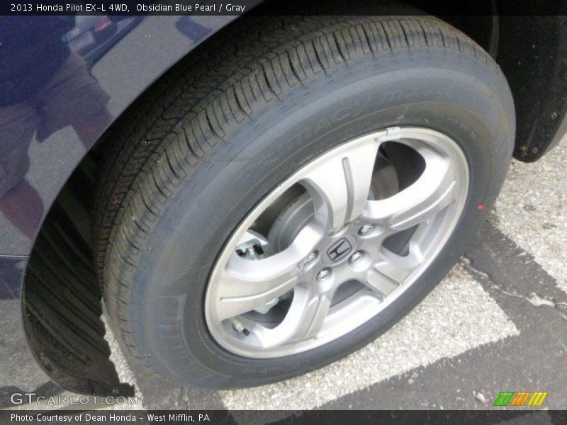 Obsidian Blue Pearl / Gray 2013 Honda Pilot EX-L 4WD