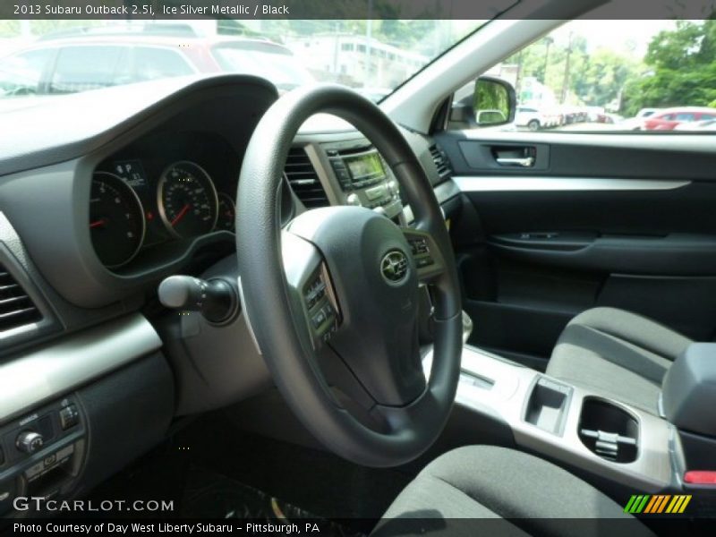 Ice Silver Metallic / Black 2013 Subaru Outback 2.5i