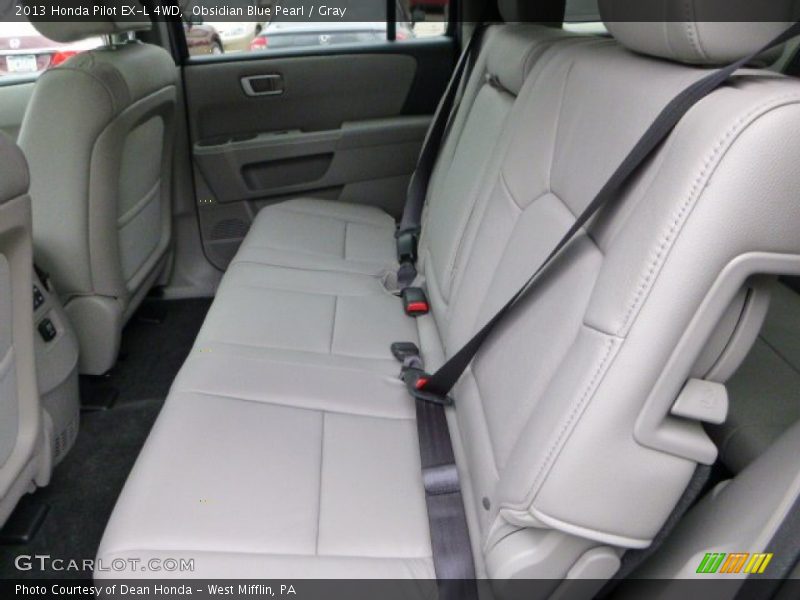 Obsidian Blue Pearl / Gray 2013 Honda Pilot EX-L 4WD