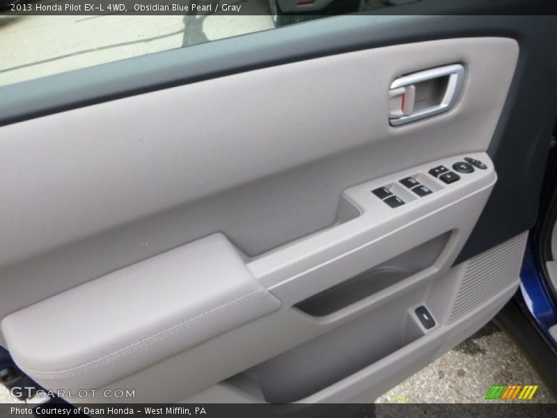 Obsidian Blue Pearl / Gray 2013 Honda Pilot EX-L 4WD