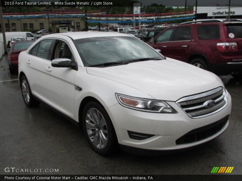 White Suede Metallic / Light Stone 2010 Ford Taurus Limited