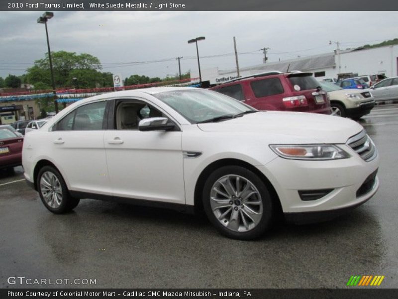 White Suede Metallic / Light Stone 2010 Ford Taurus Limited