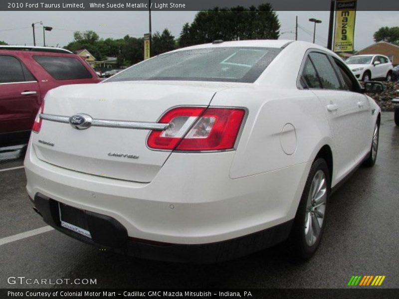 White Suede Metallic / Light Stone 2010 Ford Taurus Limited
