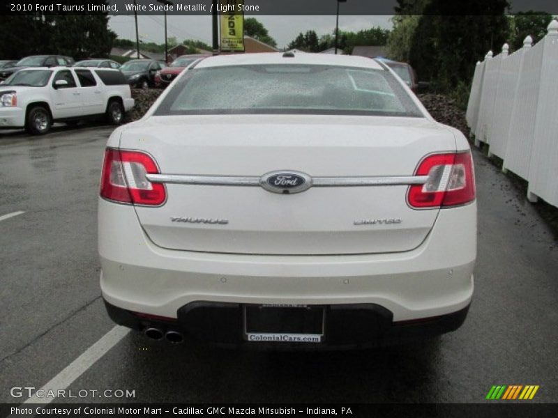 White Suede Metallic / Light Stone 2010 Ford Taurus Limited