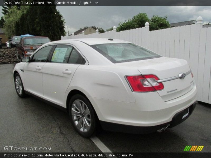 White Suede Metallic / Light Stone 2010 Ford Taurus Limited