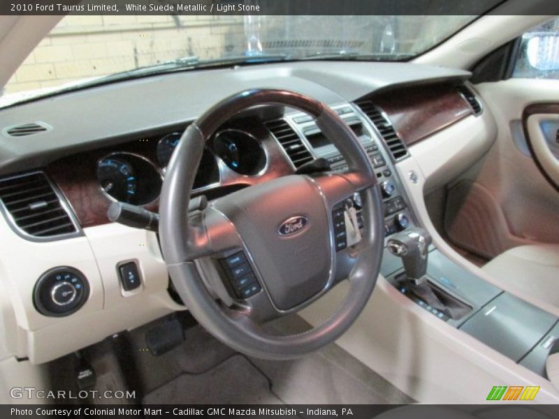 White Suede Metallic / Light Stone 2010 Ford Taurus Limited