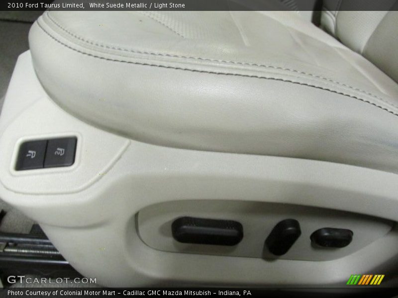 White Suede Metallic / Light Stone 2010 Ford Taurus Limited