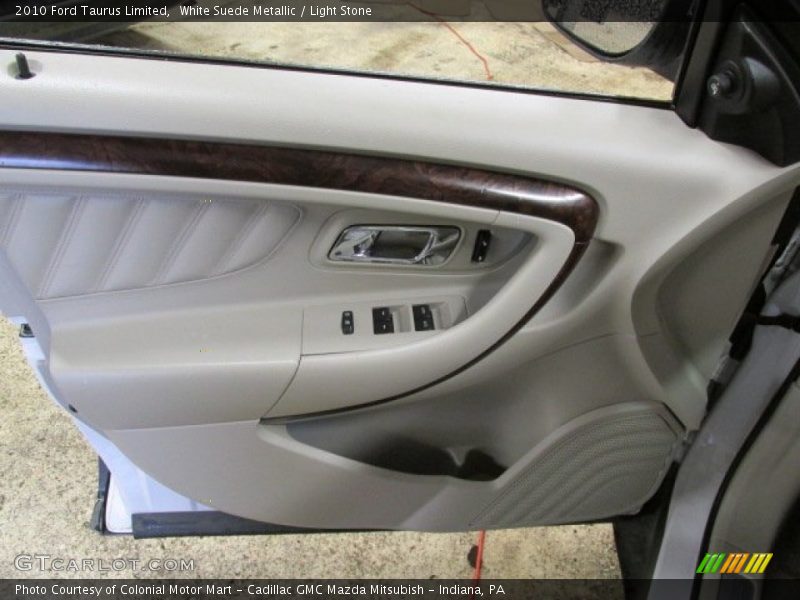 White Suede Metallic / Light Stone 2010 Ford Taurus Limited