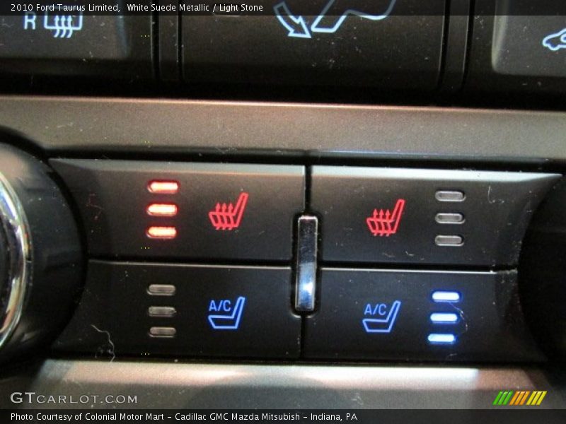 White Suede Metallic / Light Stone 2010 Ford Taurus Limited
