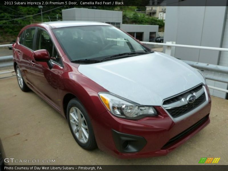 Camellia Red Pearl / Black 2013 Subaru Impreza 2.0i Premium 5 Door