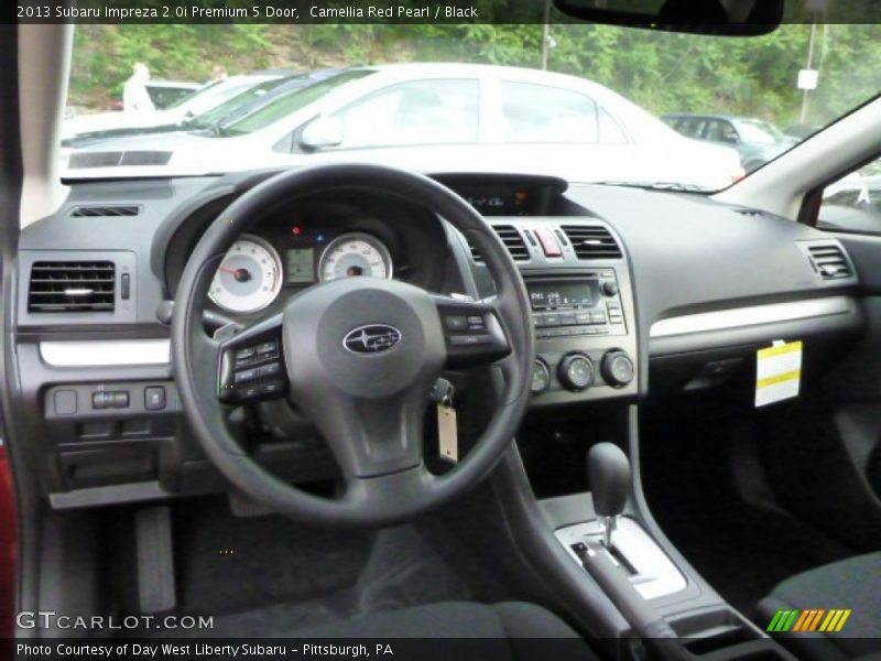Camellia Red Pearl / Black 2013 Subaru Impreza 2.0i Premium 5 Door