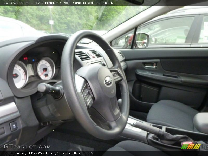 Camellia Red Pearl / Black 2013 Subaru Impreza 2.0i Premium 5 Door