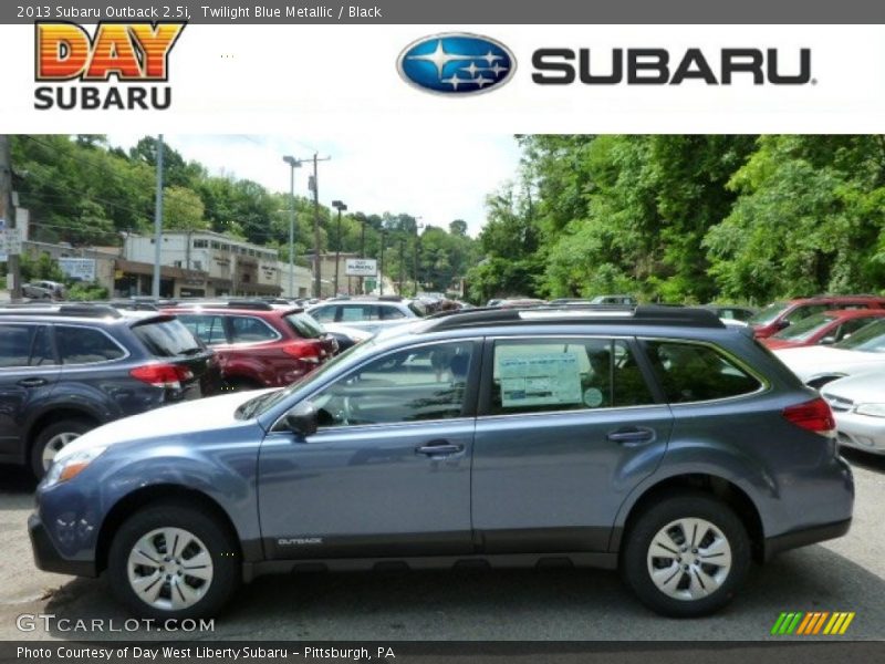 Twilight Blue Metallic / Black 2013 Subaru Outback 2.5i